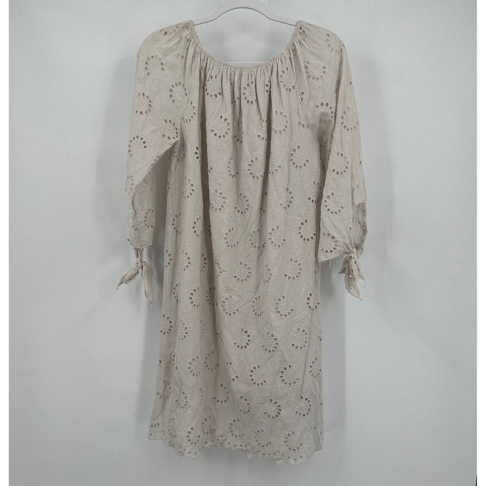 Womens Cottagecore Eyelet Dress Size M Boho‎ Chic Peasant Mediterranean Romantic